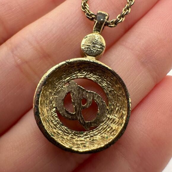 Dior‎ CD Logo Vintage Gold Tone Necklace - Picture 4 of 10